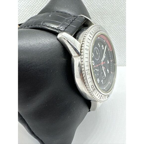 Michael Kors MK8018 Men\'s Black Leather Analog Dial Quartz Genuine Watch JNA851 main image 10